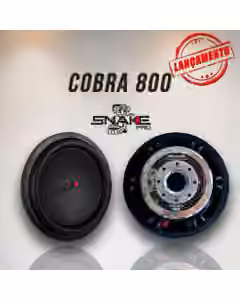 Alto Falante Subwoofer Snake Cobra 800 rms 12 Polegadas