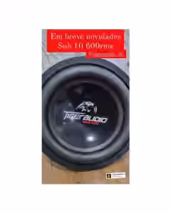Alto Falante Subwoofer Tiger Audio 600 rms 10 Polegadas