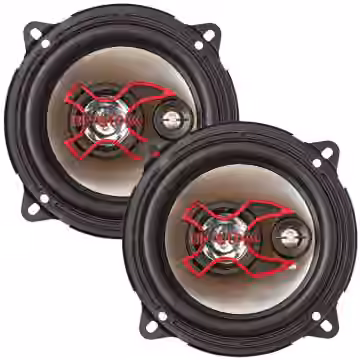 Par Alto Falante Triaxial Bravox B3X50 X 5 Polegadas 50w rms 5