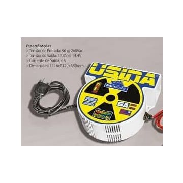 Carregador de Bateria Náutico Usina Spark 6A Nauticline 12v 