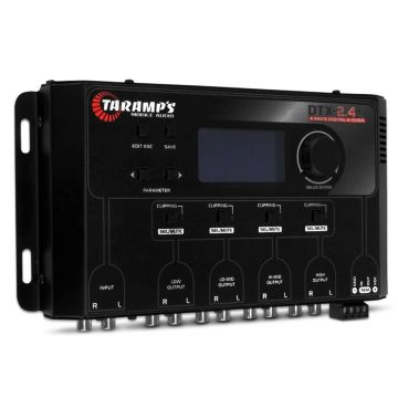Crossover Taramps DTX 2.4S Digital 4 Vias Tela Display LCD