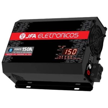 Fonte Automotiva JFA 150A amperes com voltímetro 12 volts