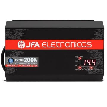 Fonte Automotiva JFA 200A amperes com voltímetro 12 volts 2