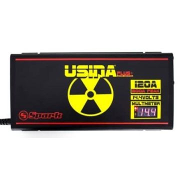 Fonte Automotiva Usina Spark 120A Plus 120 Amperes com Multímetro Bivolt 1