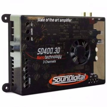 Módulo Amplificador Soundigital SD 400.3 400w rms 3 Canais 
