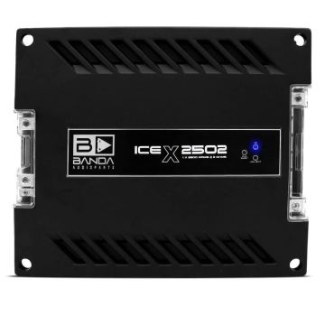 Módulo Amplificador Banda ICE X 2502 2500 rms 1 canal 2 ohms 4