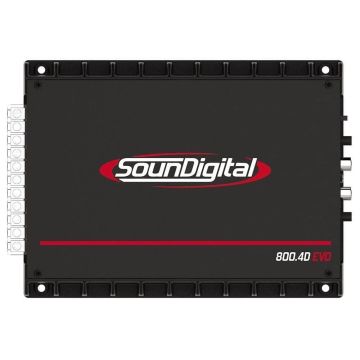 Módulo Amplificador Soundigital SD 800.4 Evolution 800w rms 4 Canais 9