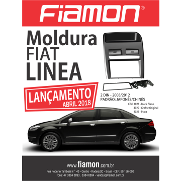 Moldura Painel Fiat Linea 08/12 2 Din