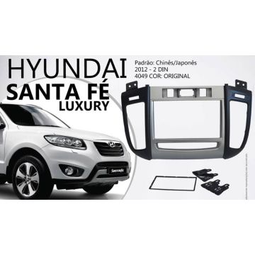 Moldura Painel Hyundai Santa Fé 2 Din 2012