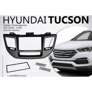Moldura Painel Hyundai Tucson 2 Din 2017/2018