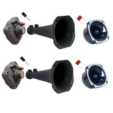 Kit Corneteira Trio 600 RMS 2 Drivers + 2 S.Tweeters Unlike